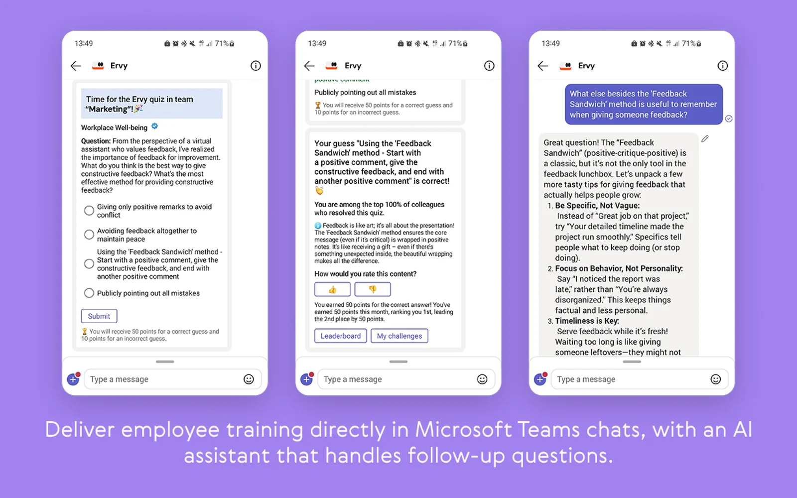 Ervy — screenshot from the Microsoft Marketplace listing