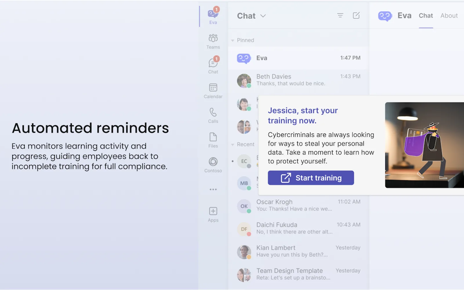 Eva — screenshot from the Microsoft Marketplace listing
