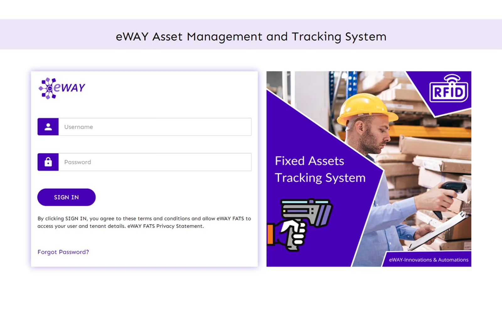 eWAY Asset Management Solution — screenshot from the Microsoft Marketplace listing