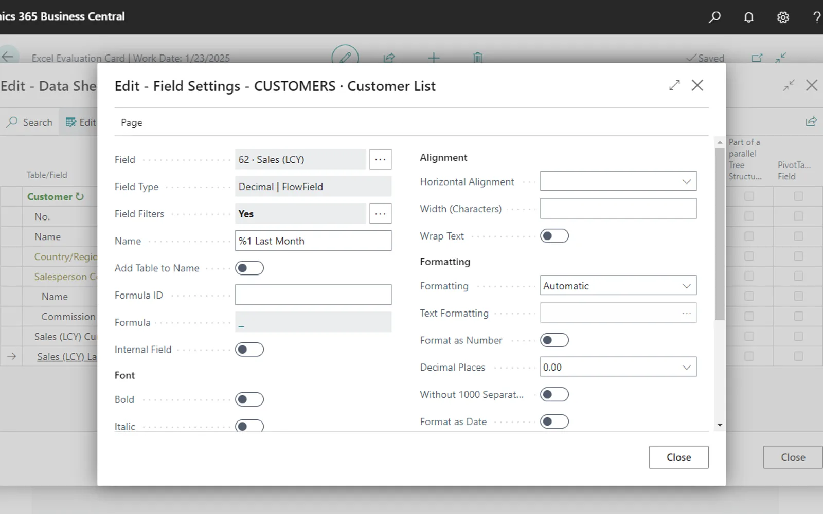 Excel Report Builder — screenshot from the Microsoft Marketplace listing