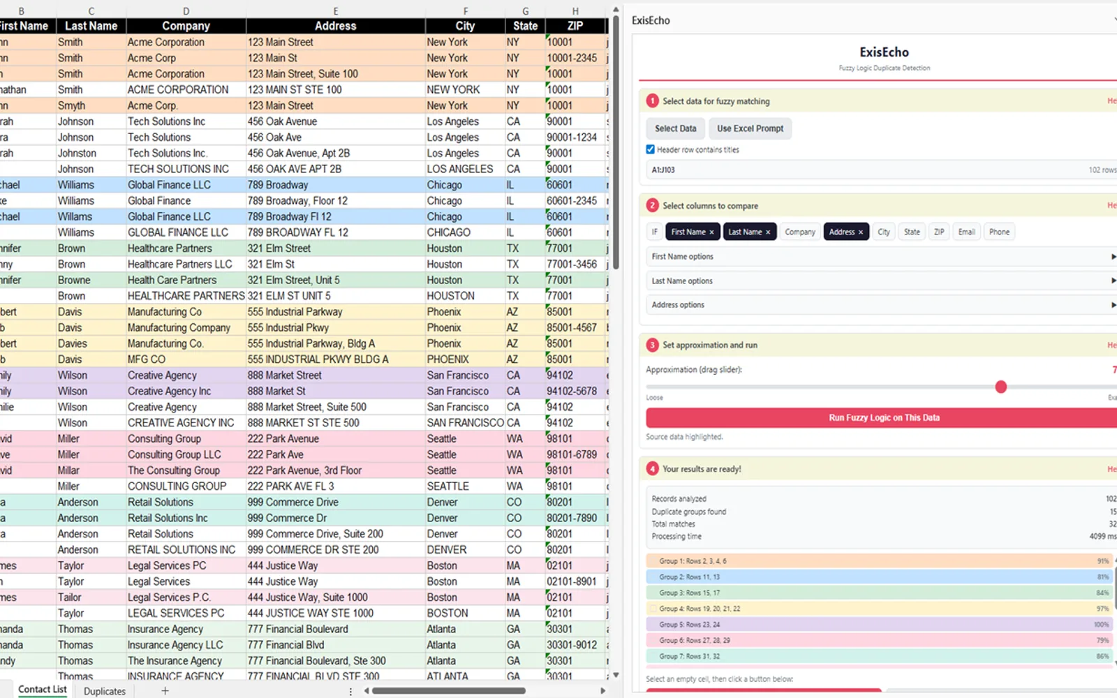 ExisEcho — screenshot from the Microsoft Marketplace listing