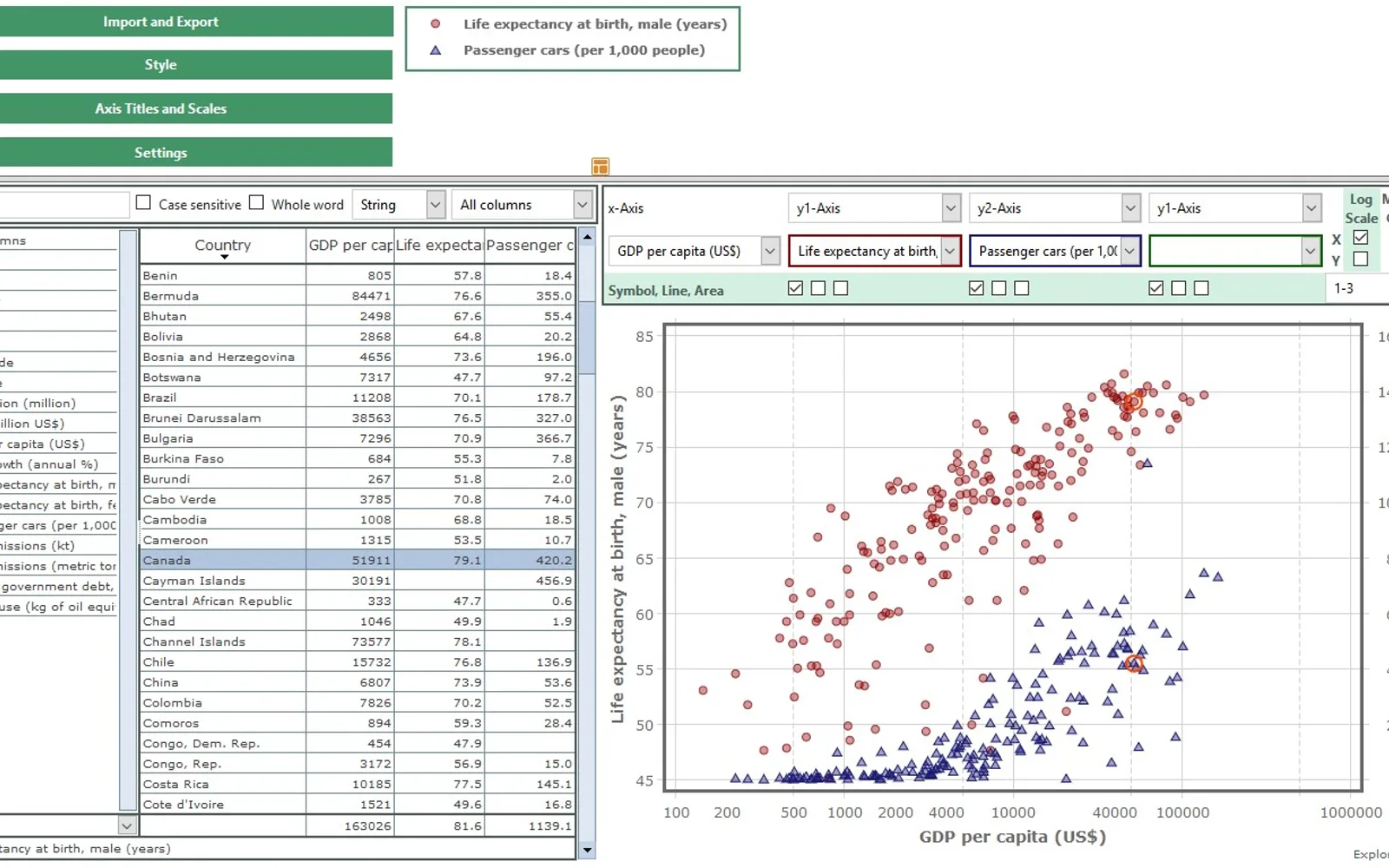 ExploreTheData — screenshot from the Microsoft Marketplace listing
