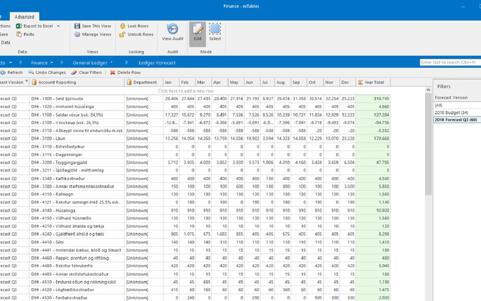 exTables — screenshot from the Microsoft Marketplace listing