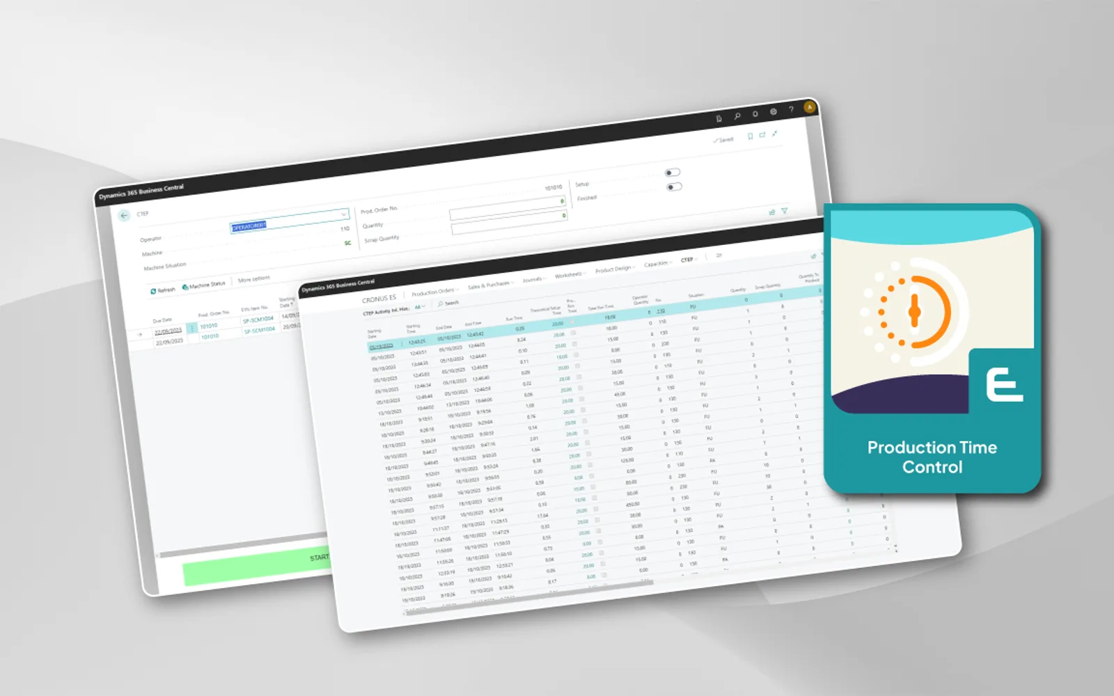 Eyna Production Time Control — screenshot from the Microsoft Marketplace listing