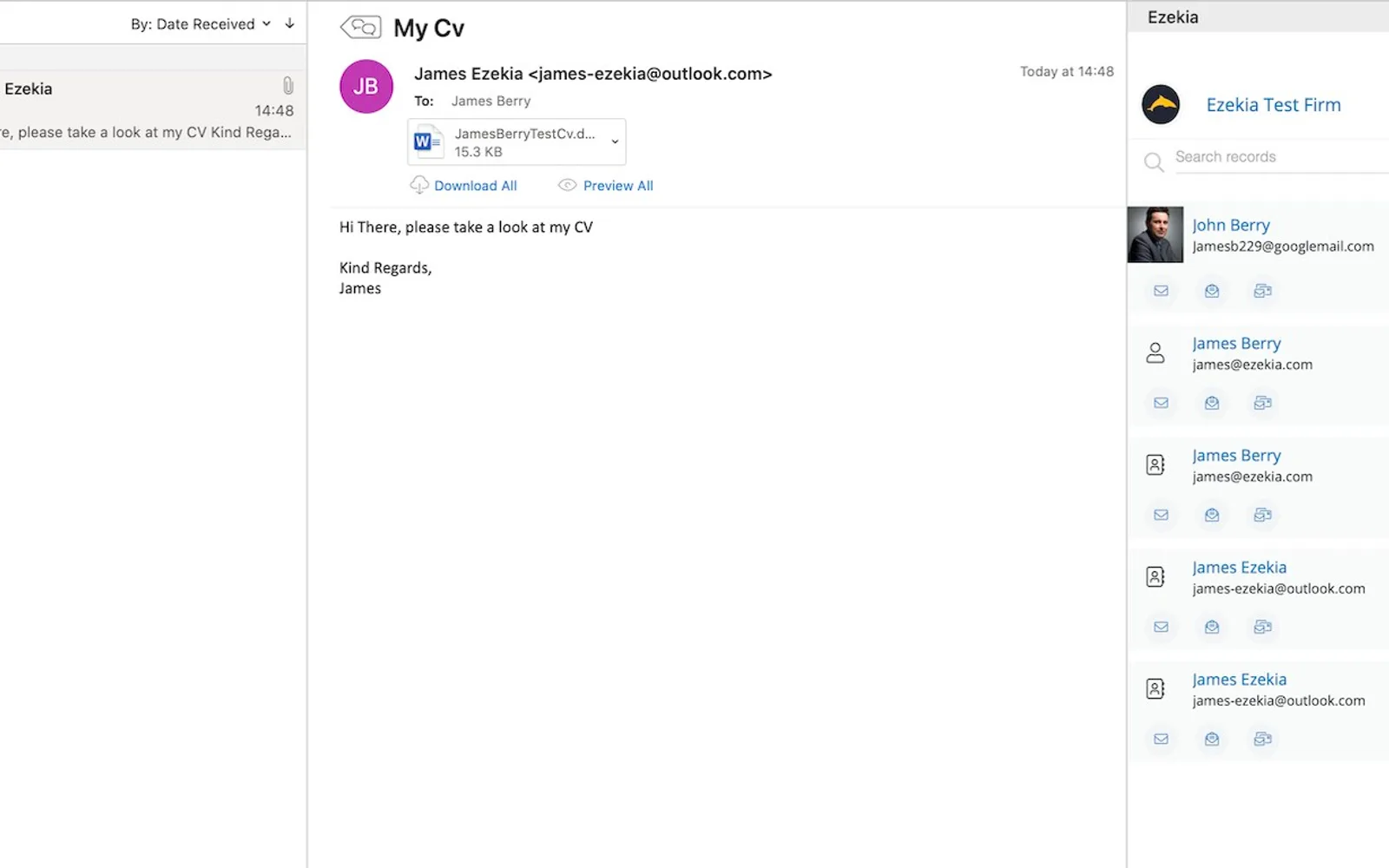 Ezekia — screenshot from the Microsoft Marketplace listing