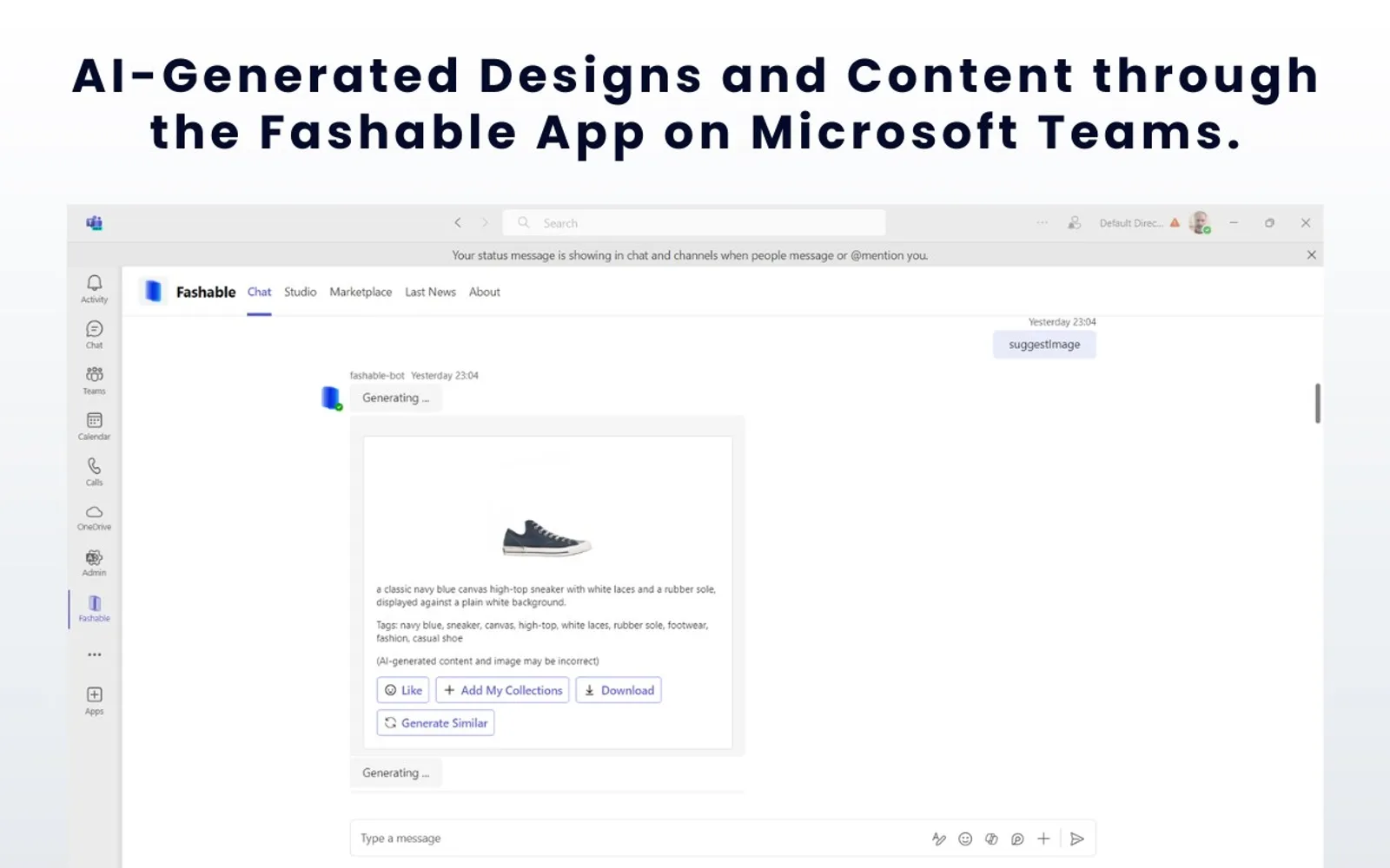 Fashable — screenshot from the Microsoft Marketplace listing
