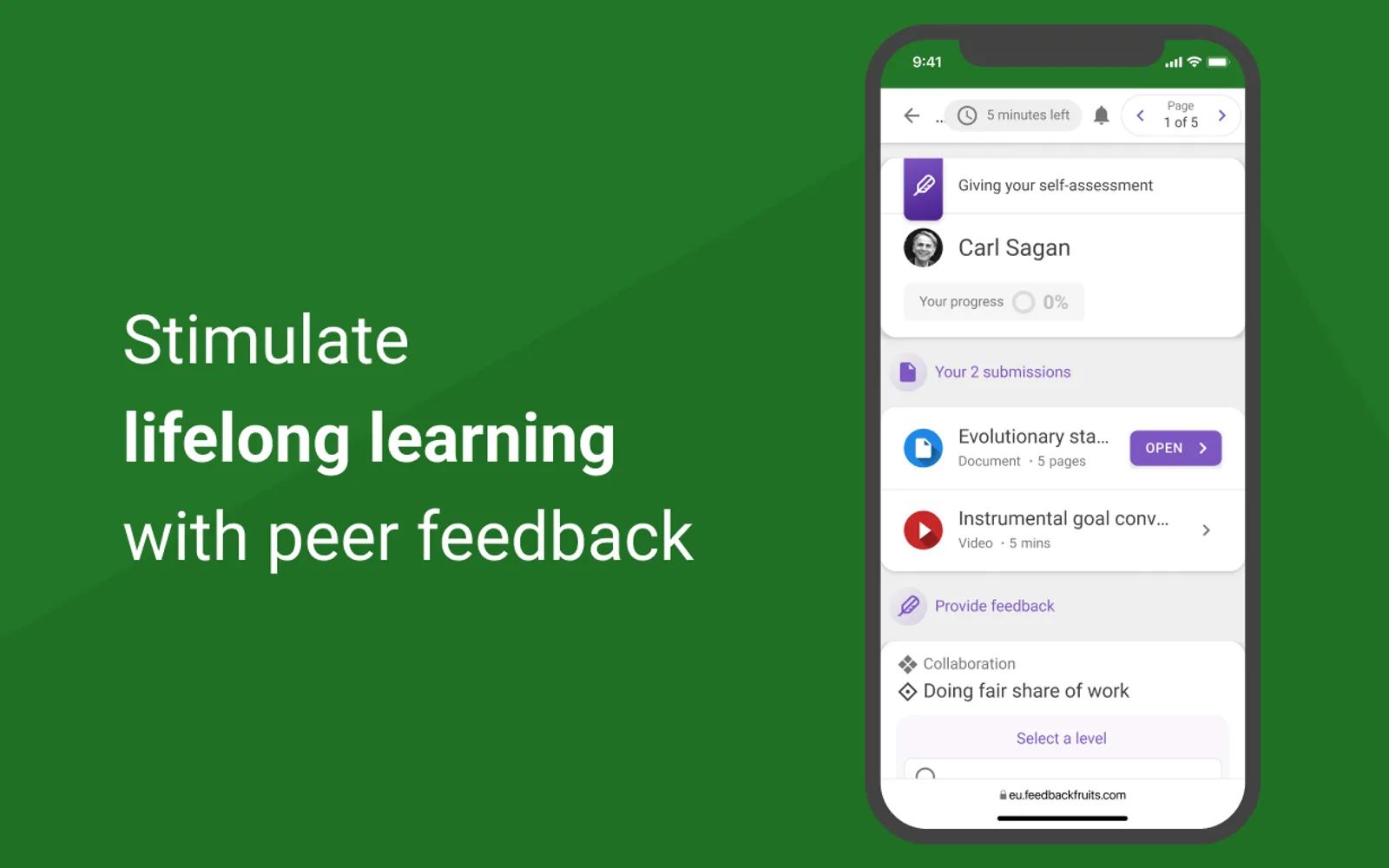 FeedbackFruits — screenshot from the Microsoft Marketplace listing