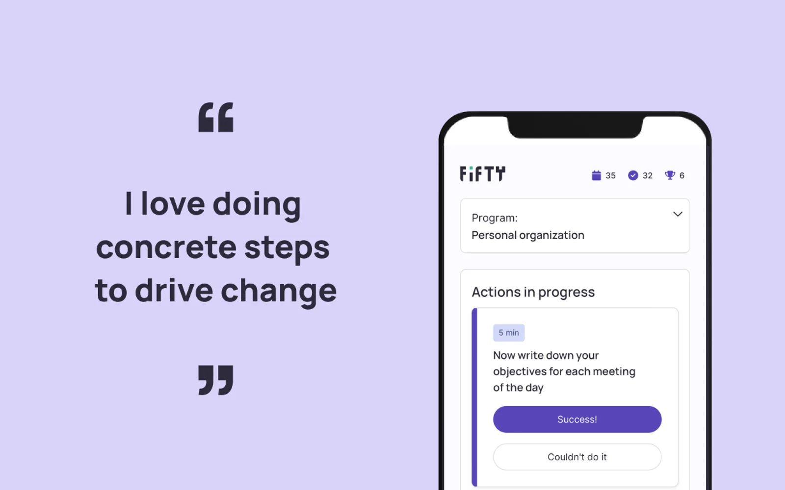 Fifty — screenshot from the Microsoft Marketplace listing