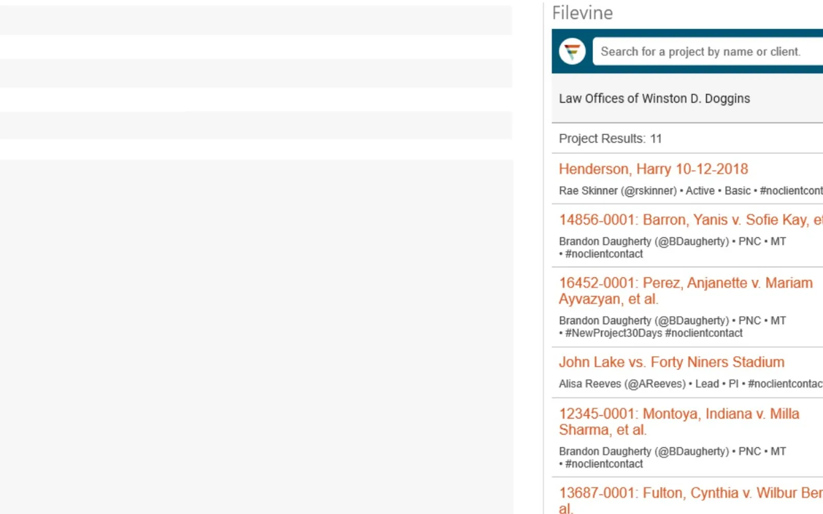 Filevine — screenshot from the Microsoft Marketplace listing
