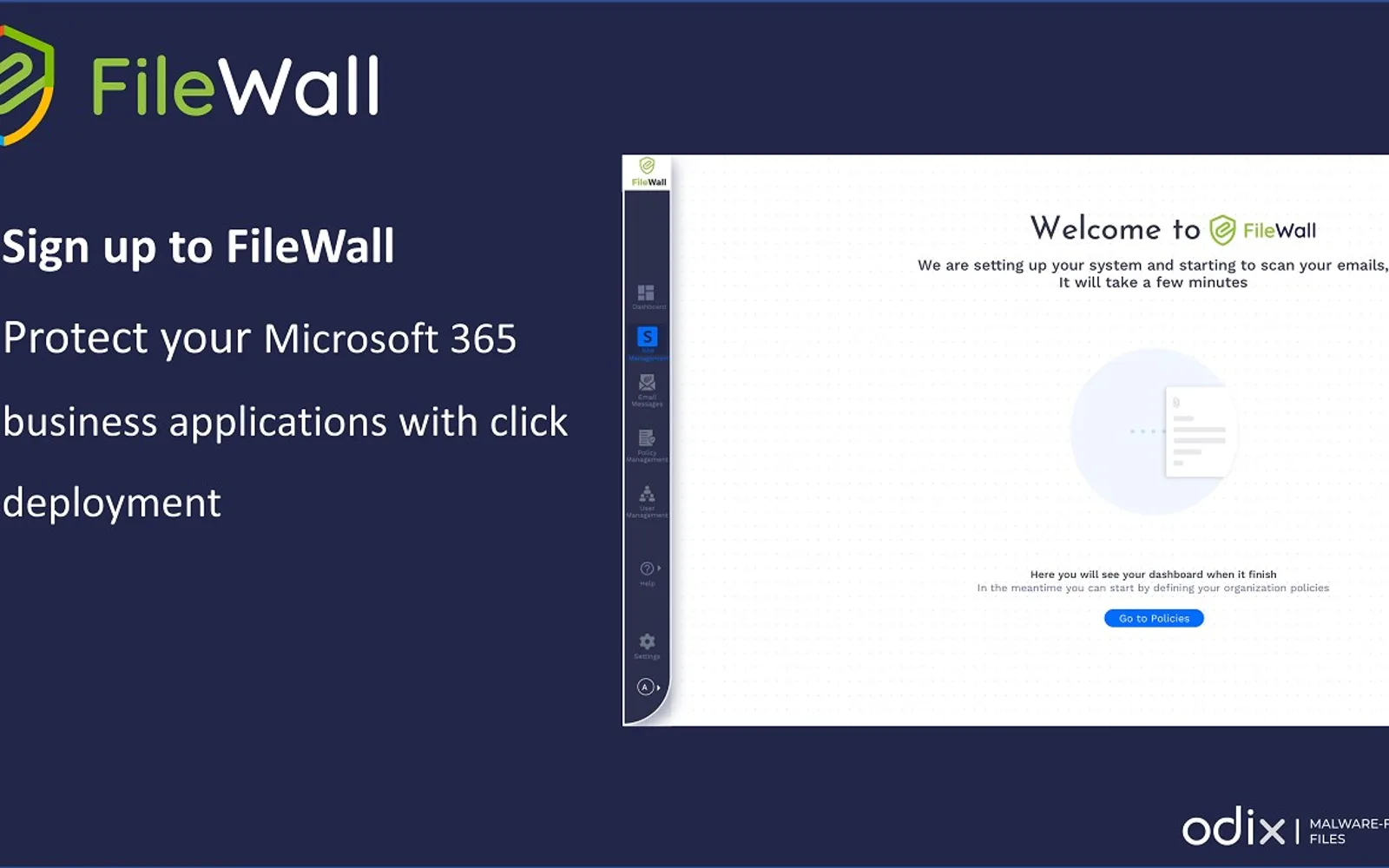 FileWall™ for Microsoft 365 — screenshot from the Microsoft Marketplace listing
