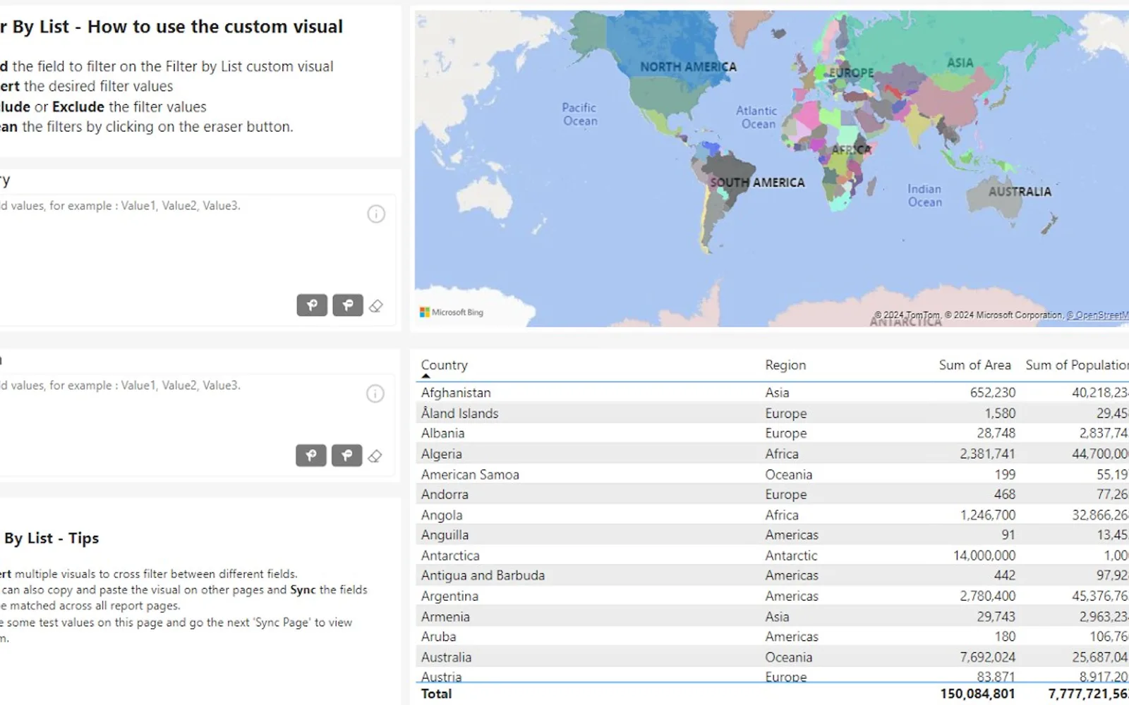 Filter by List — screenshot from the Microsoft Marketplace listing