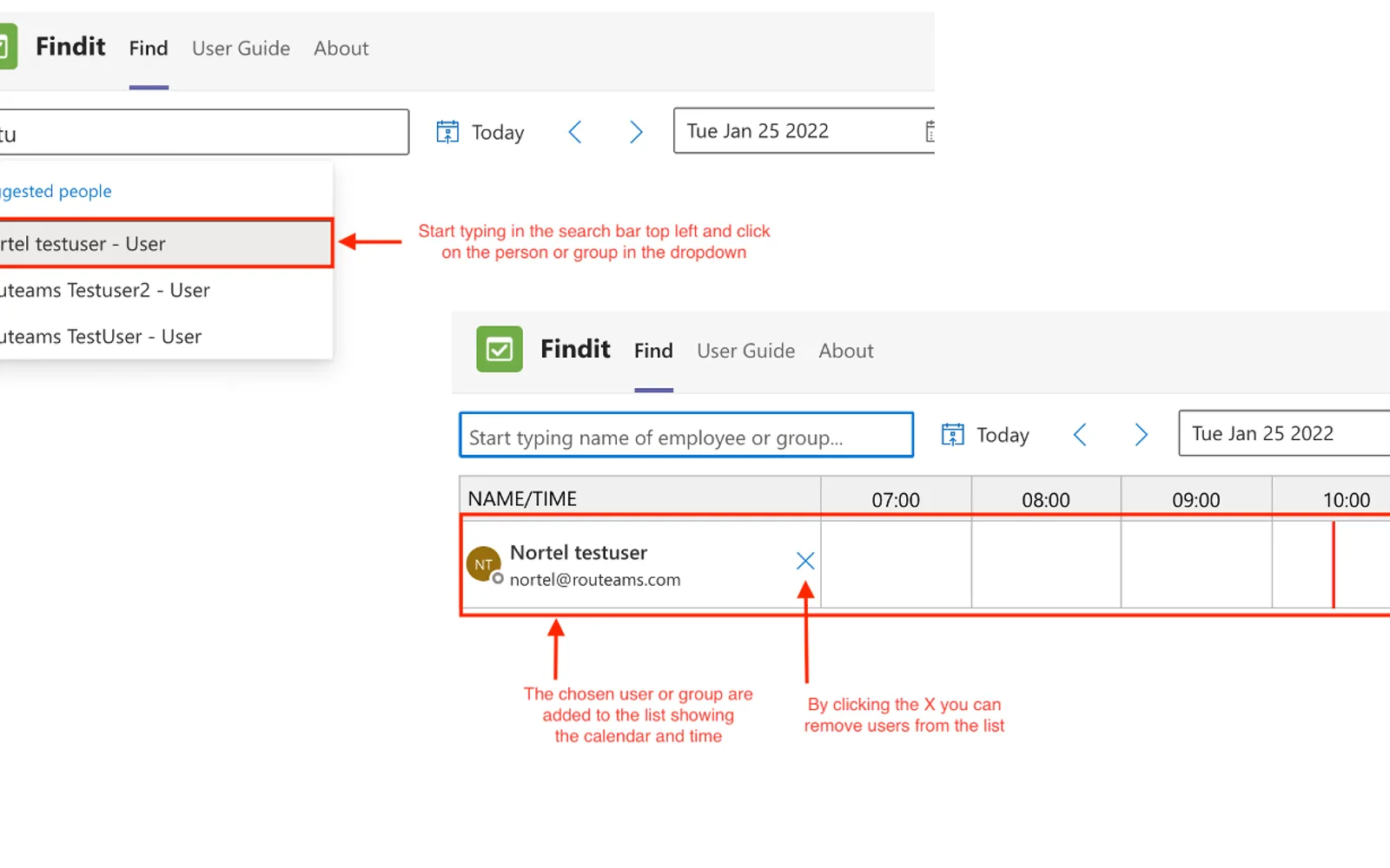 Findit — screenshot from the Microsoft Marketplace listing