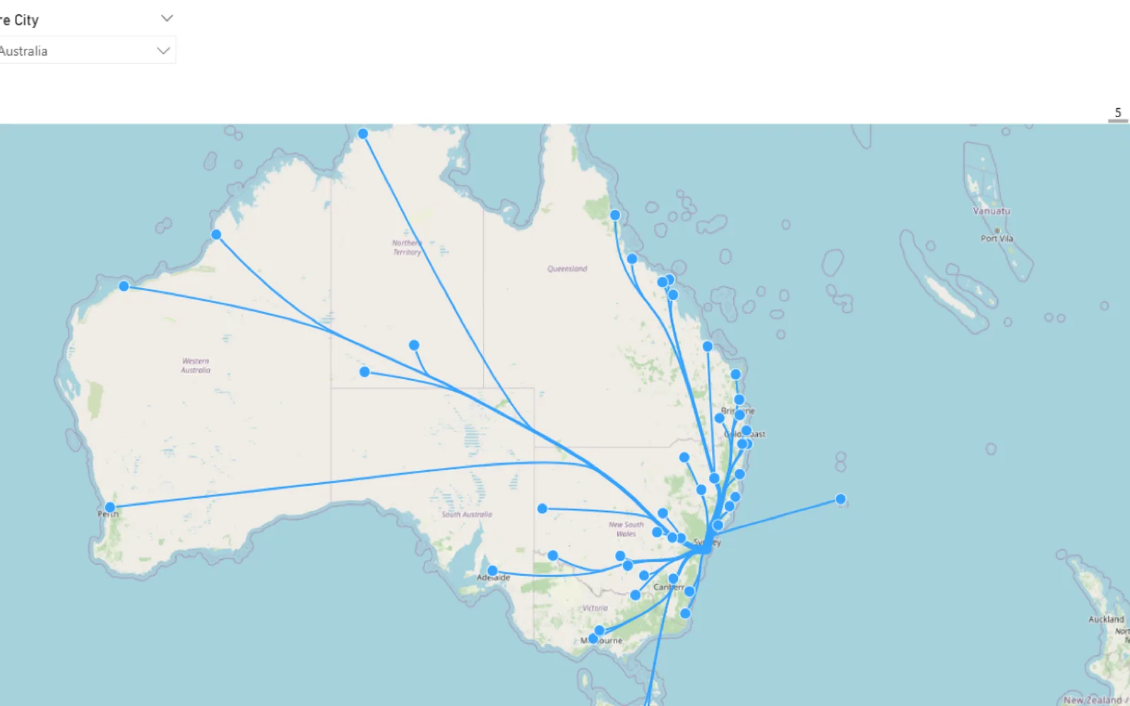 Flow Map for Power BI — screenshot from the Microsoft Marketplace listing