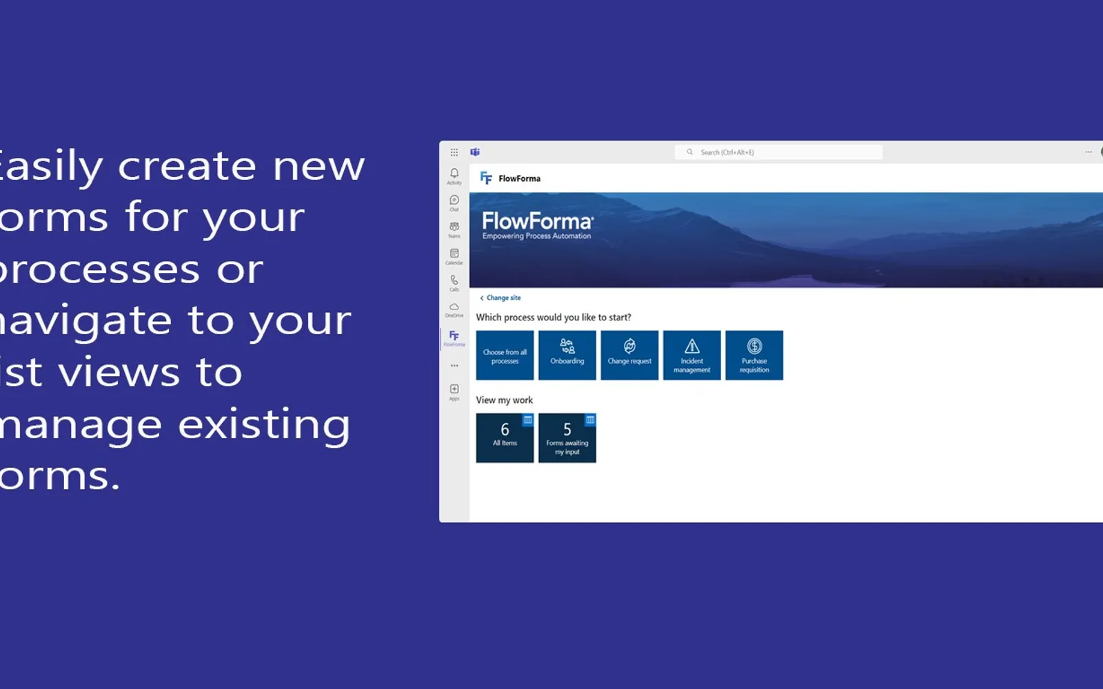 FlowForma — screenshot from the Microsoft Marketplace listing