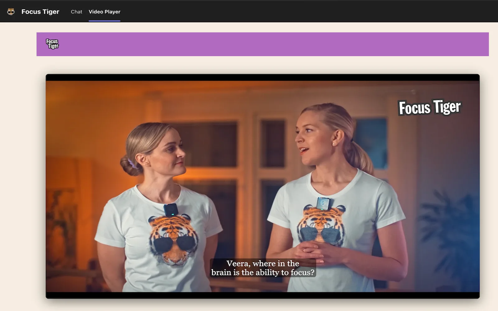 Focus Tiger — screenshot from the Microsoft Marketplace listing