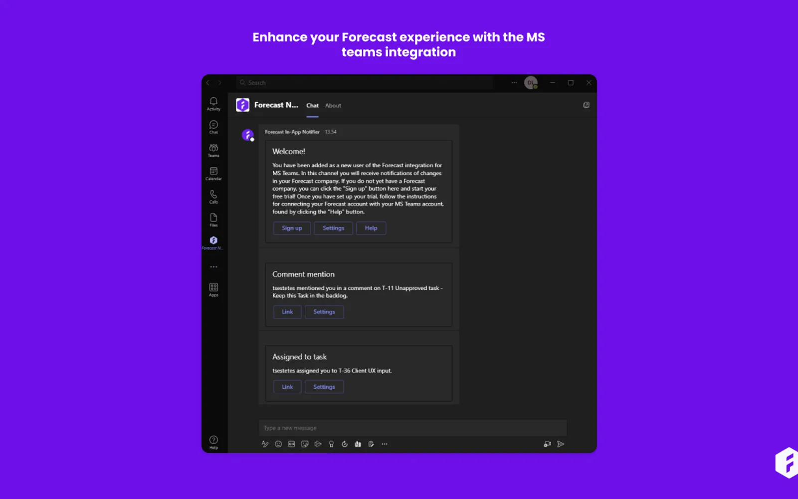 Forecast Notifier — screenshot from the Microsoft Marketplace listing