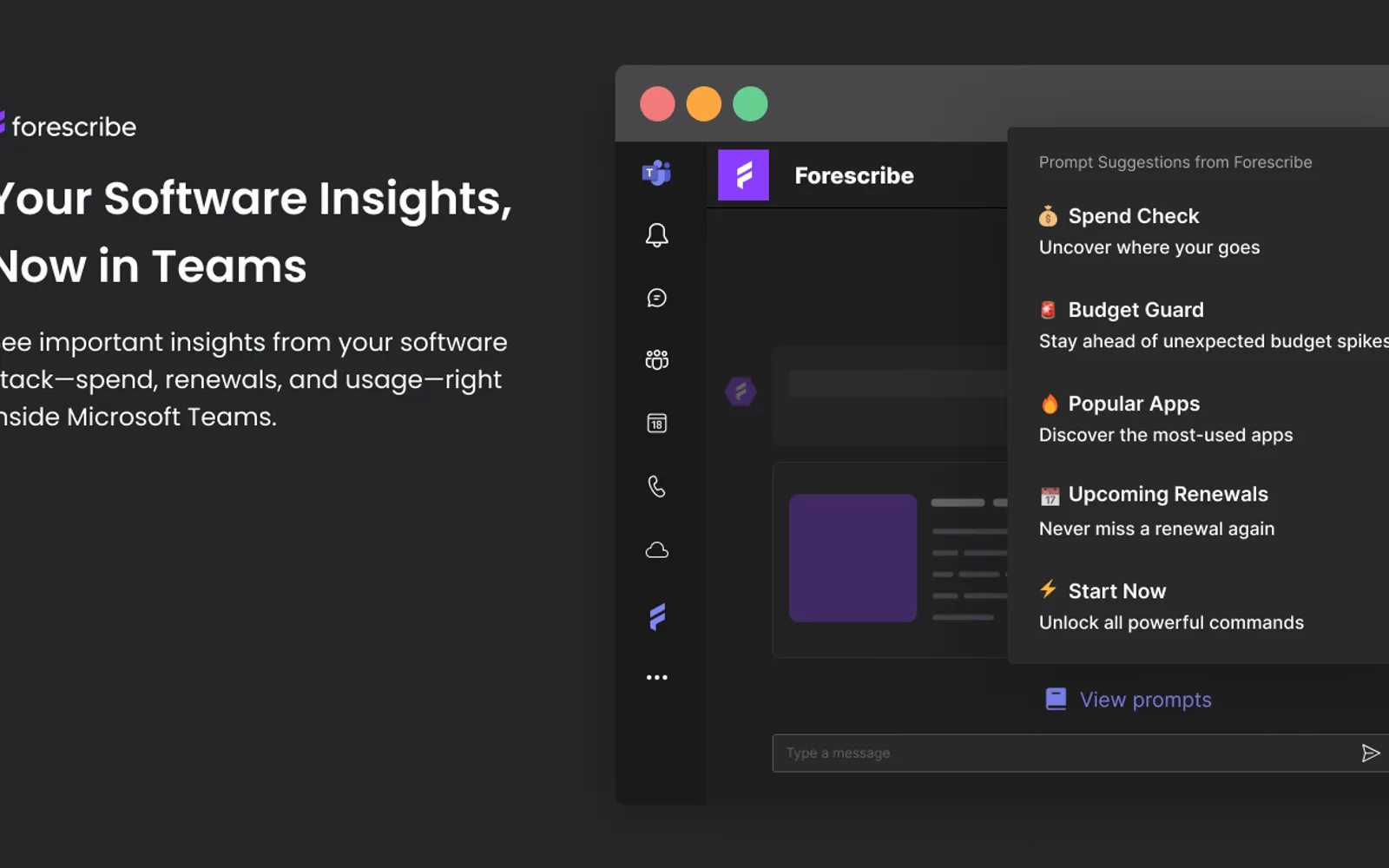 Forescribe — screenshot from the Microsoft Marketplace listing