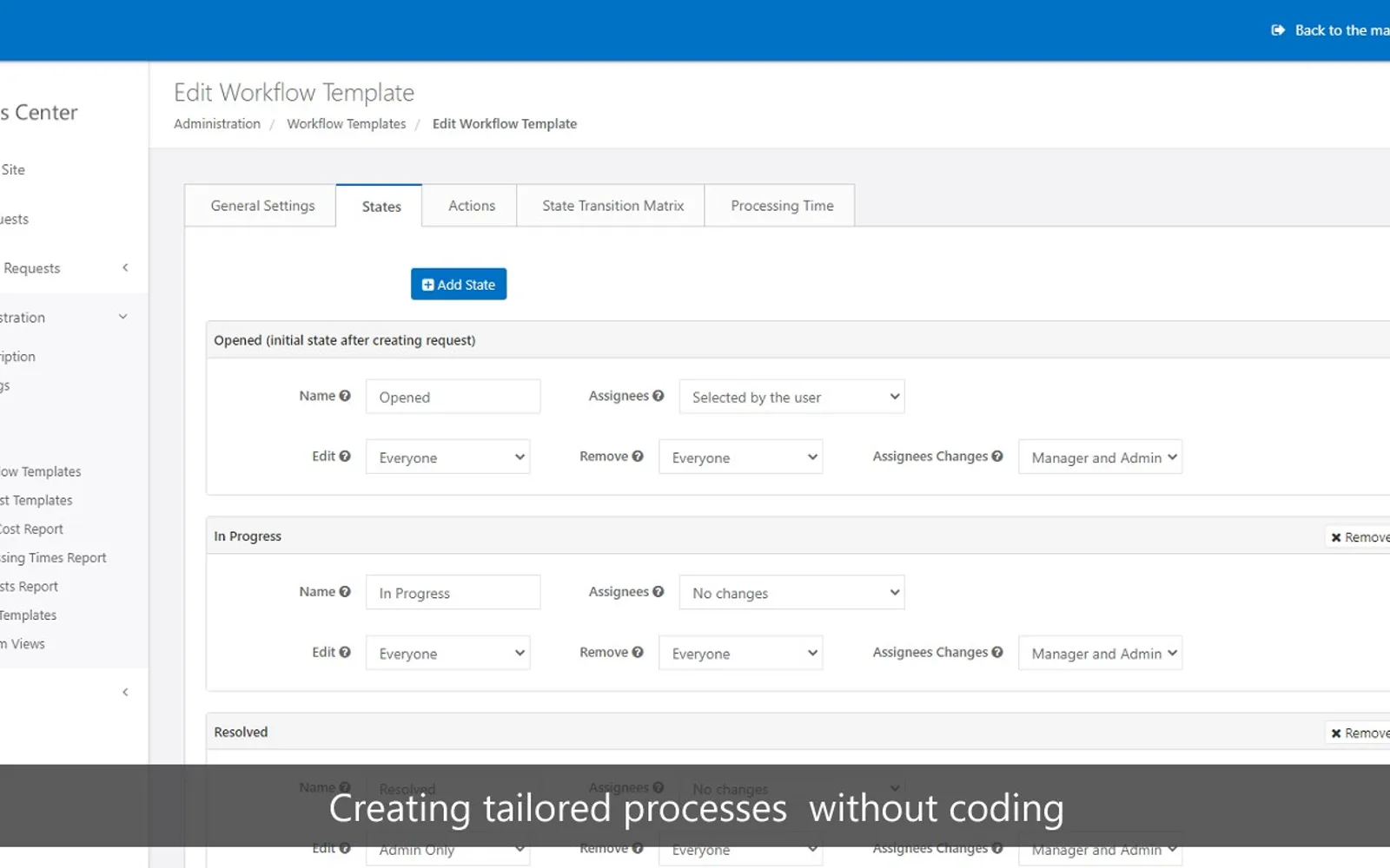 Forms Center — screenshot from the Microsoft Marketplace listing