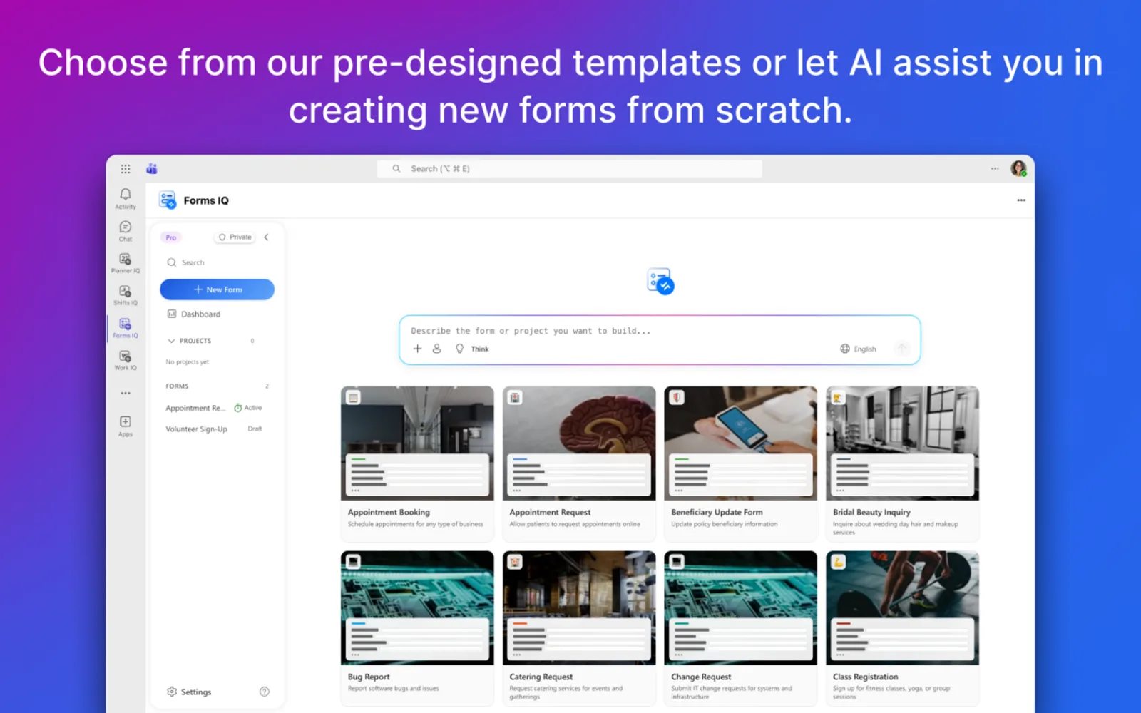 Forms IQ — screenshot from the Microsoft Marketplace listing