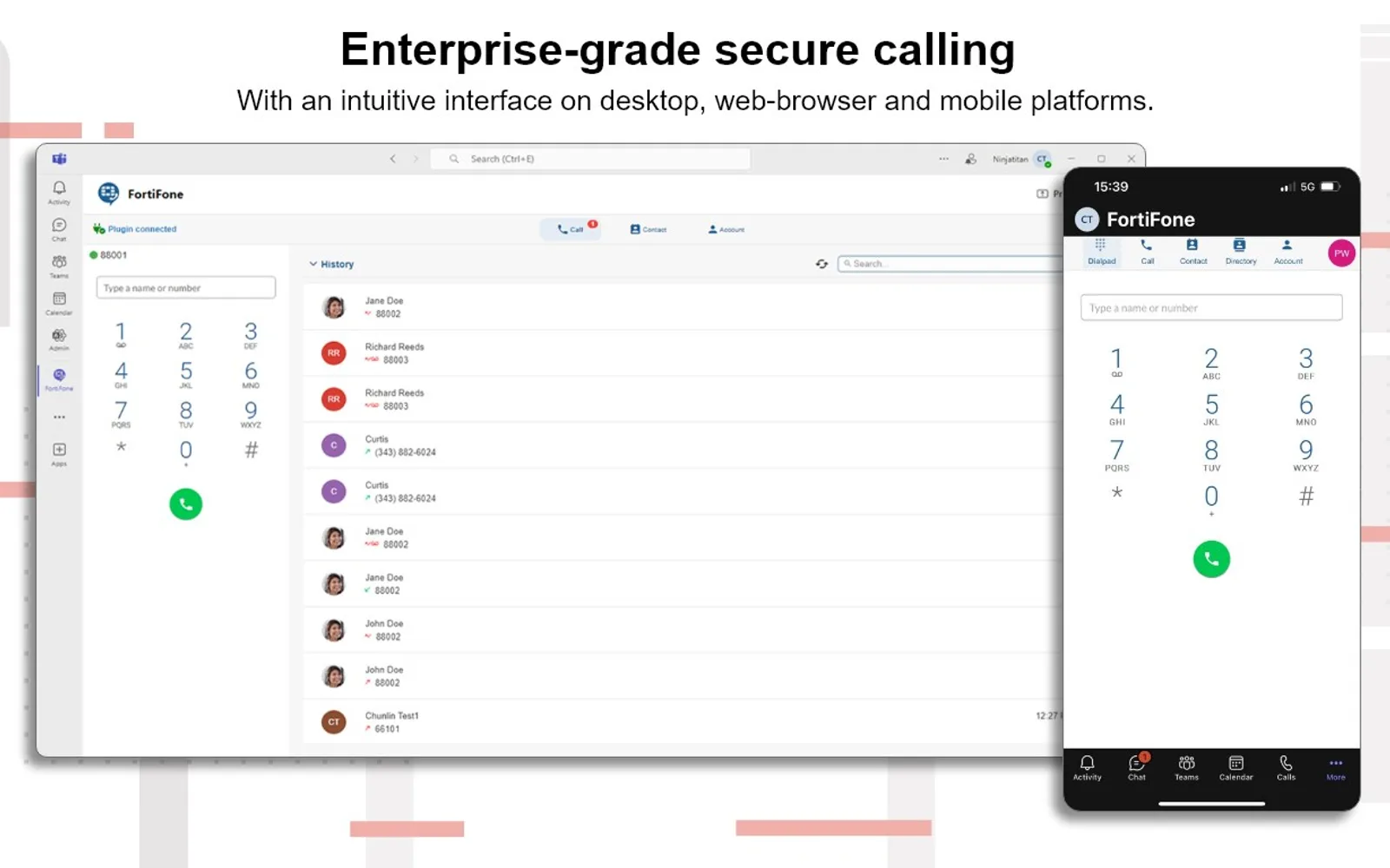 FortiFone — screenshot from the Microsoft Marketplace listing