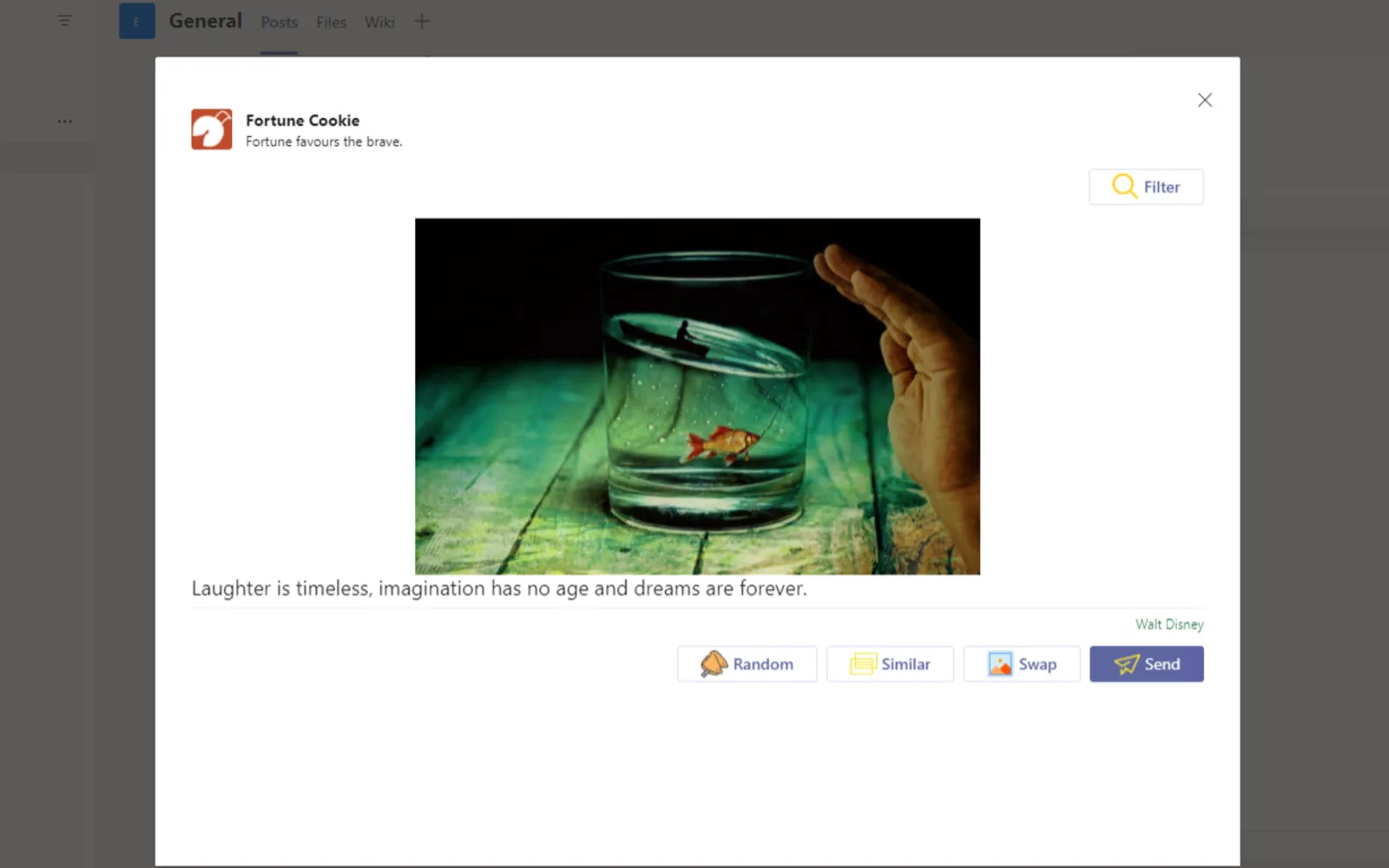 Fortune Cookie — screenshot from the Microsoft Marketplace listing