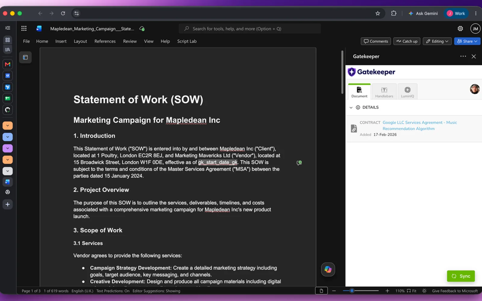 Gatekeeper — screenshot from the Microsoft Marketplace listing