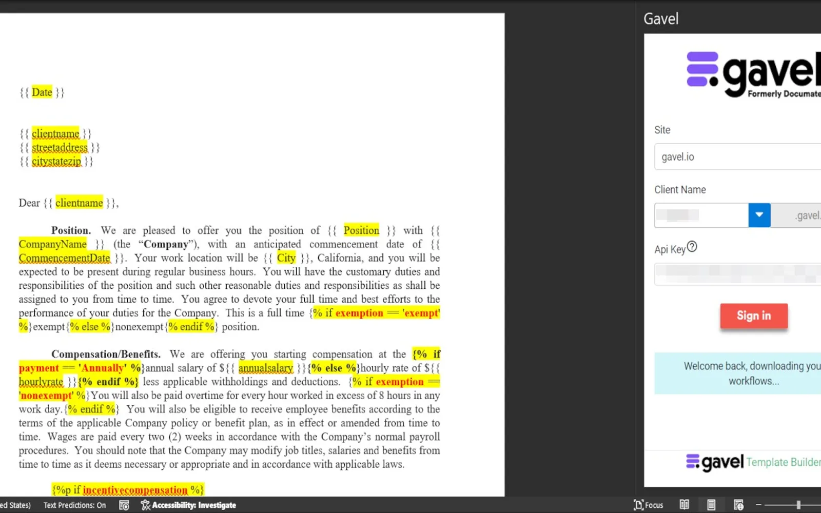 Gavel — screenshot from the Microsoft Marketplace listing