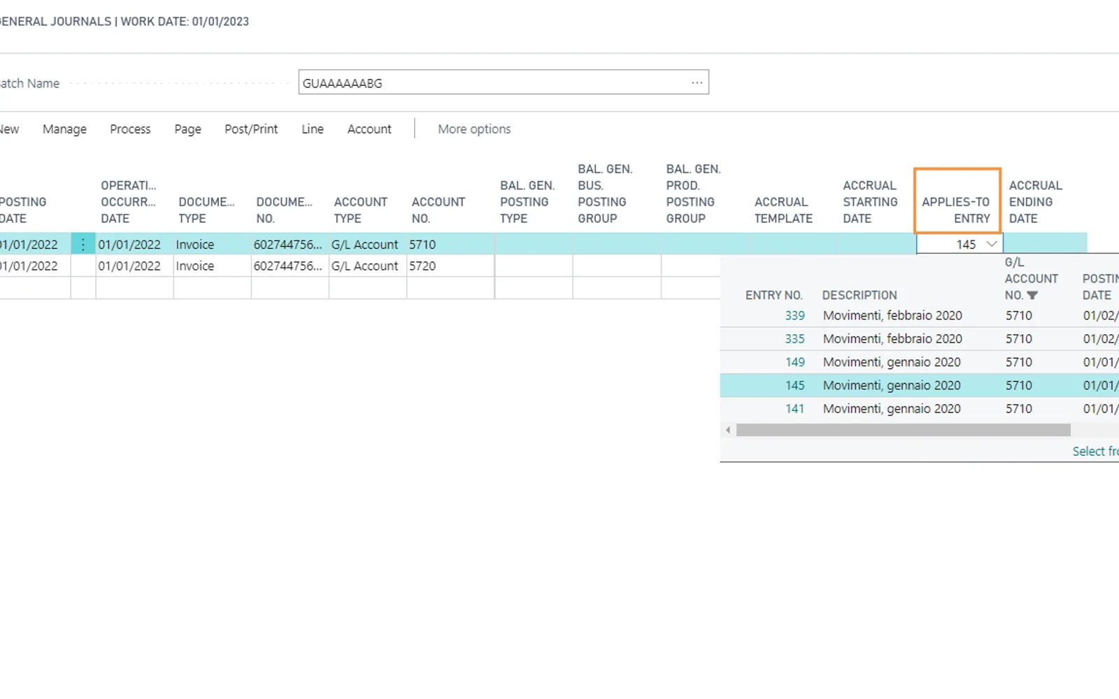 General Ledger Application — screenshot from the Microsoft Marketplace listing