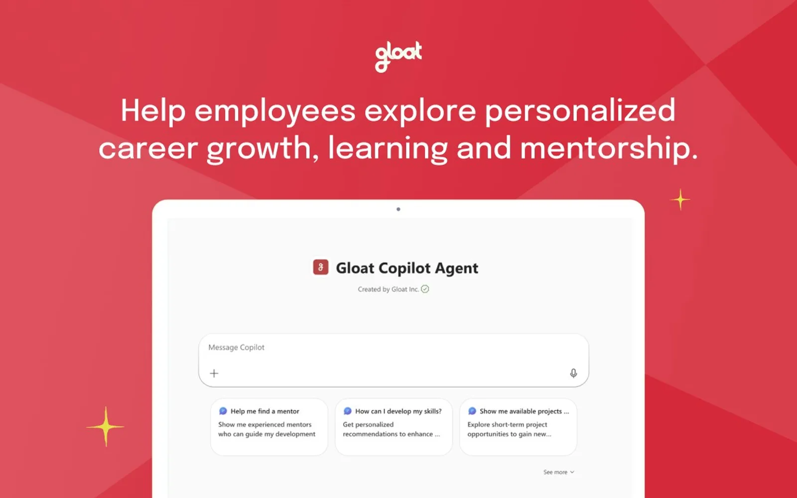 Gloat Copilot Agent — screenshot from the Microsoft Marketplace listing