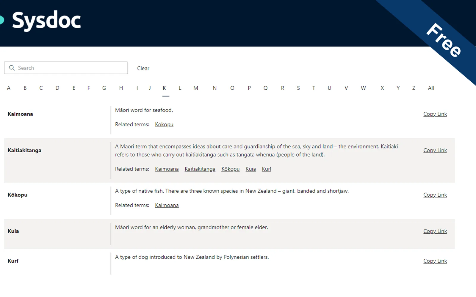 Glossary by Sysdoc — screenshot from the Microsoft Marketplace listing