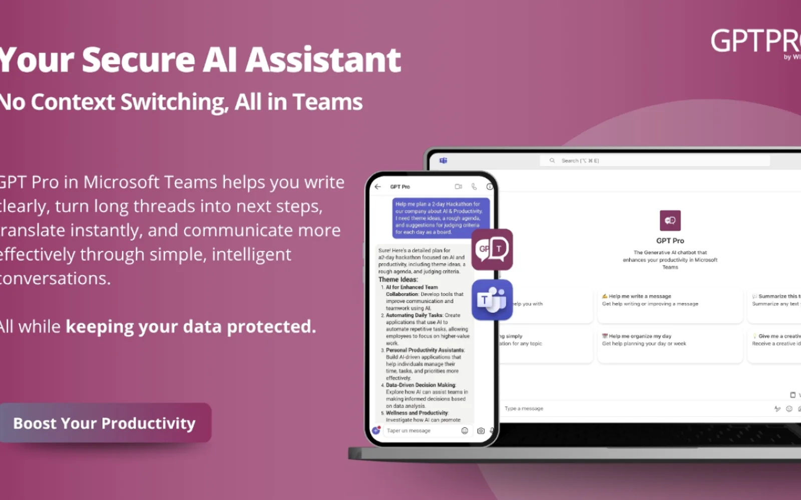 GPT Pro — screenshot from the Microsoft Marketplace listing