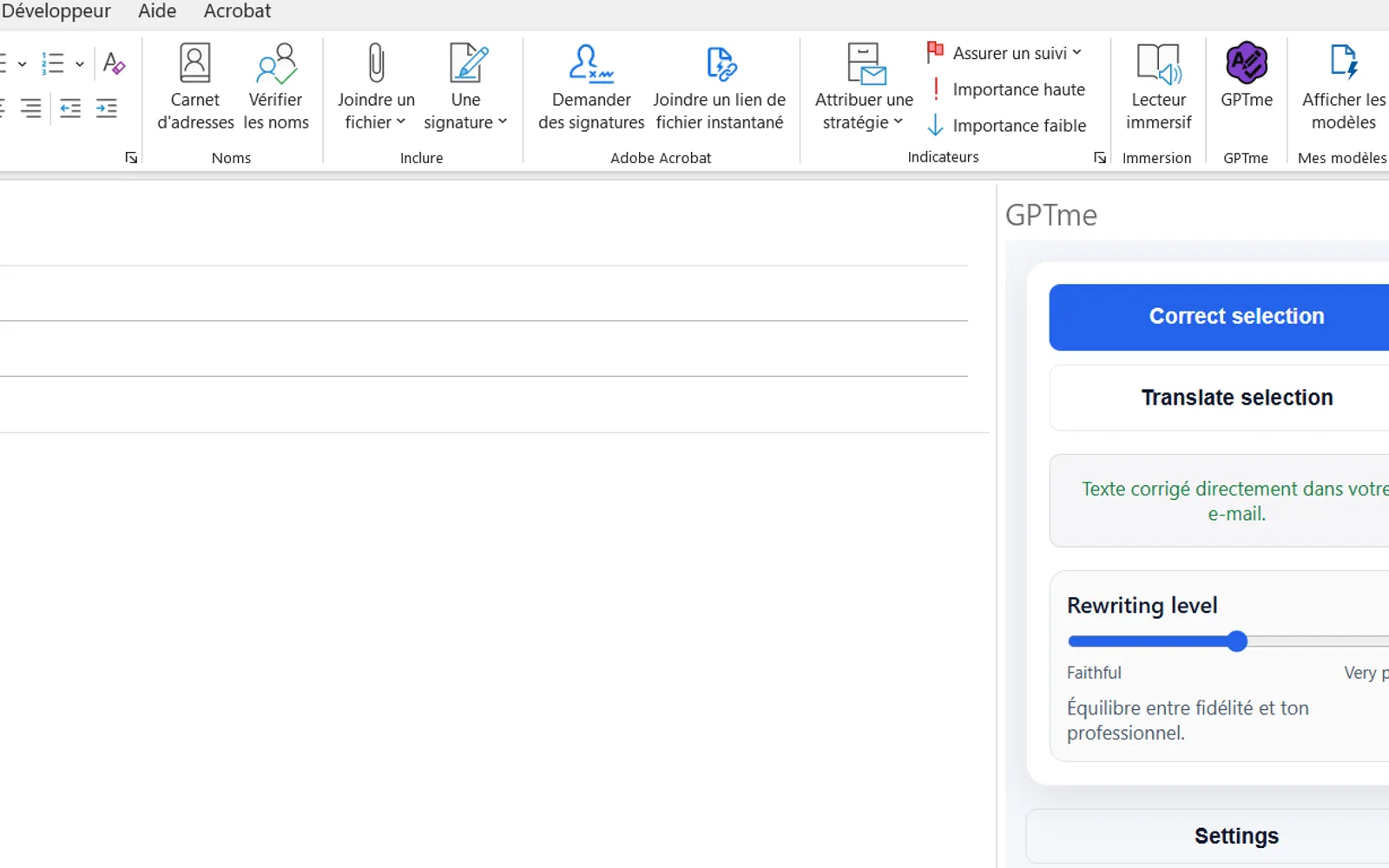 GPTme — screenshot from the Microsoft Marketplace listing