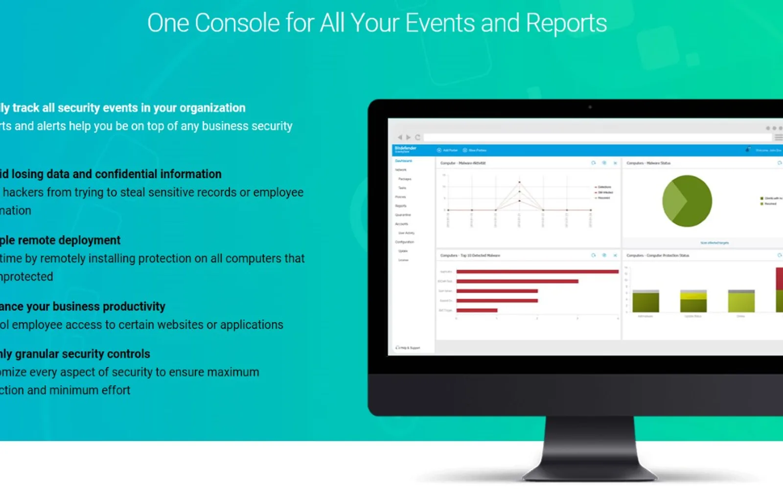 GravityZone Business Security — screenshot from the Microsoft Marketplace listing