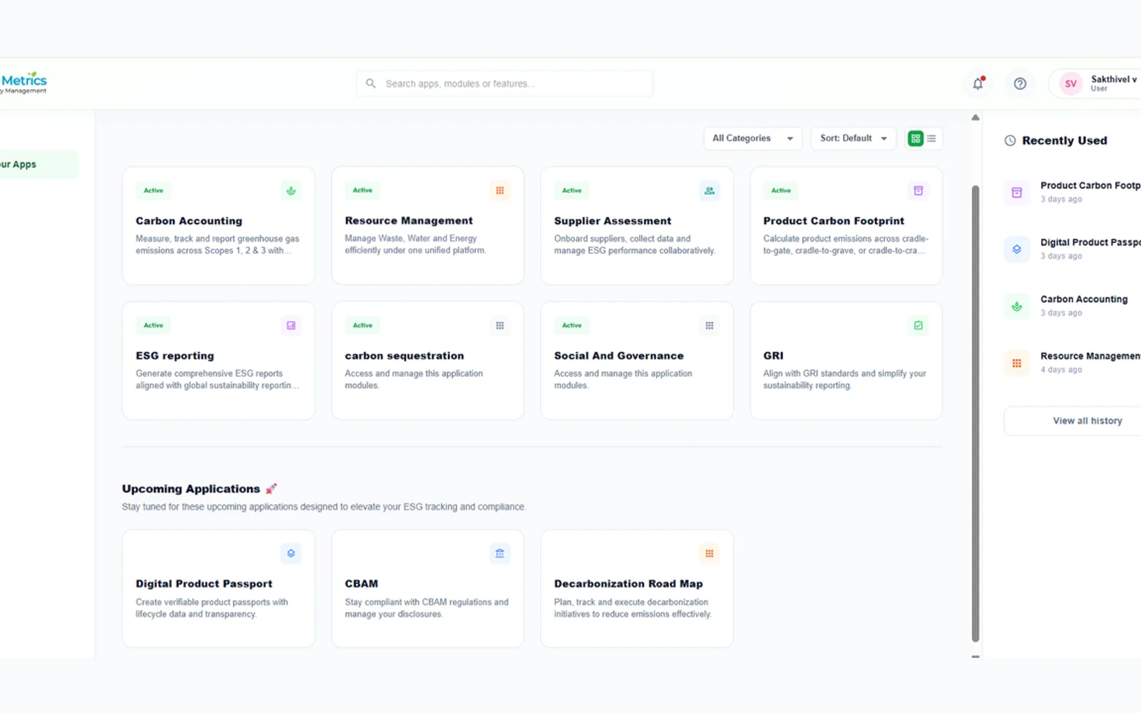 GreenMetrics — screenshot from the Microsoft Marketplace listing