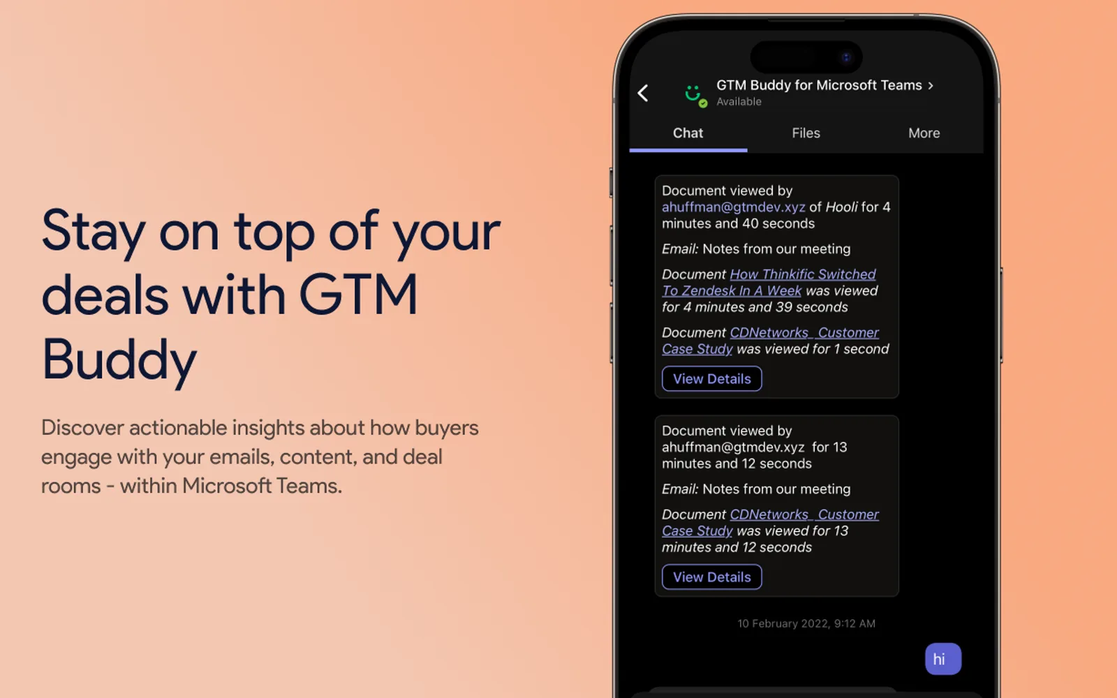 GTM Buddy — screenshot from the Microsoft Marketplace listing