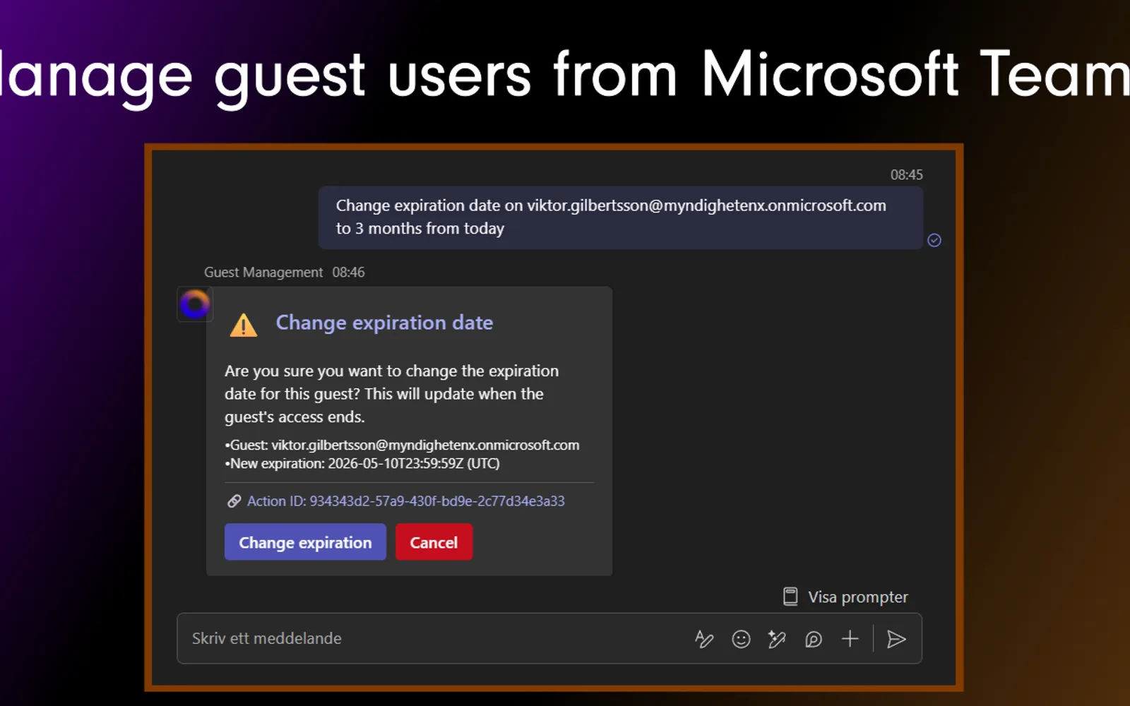 Guest Management — screenshot from the Microsoft Marketplace listing