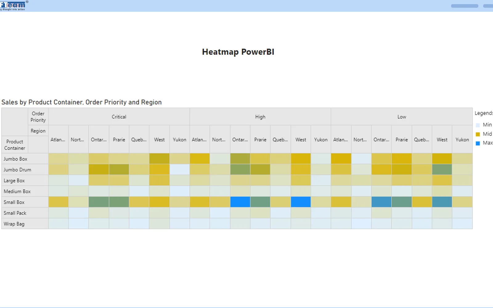 Heatmap Visual — screenshot from the Microsoft Marketplace listing