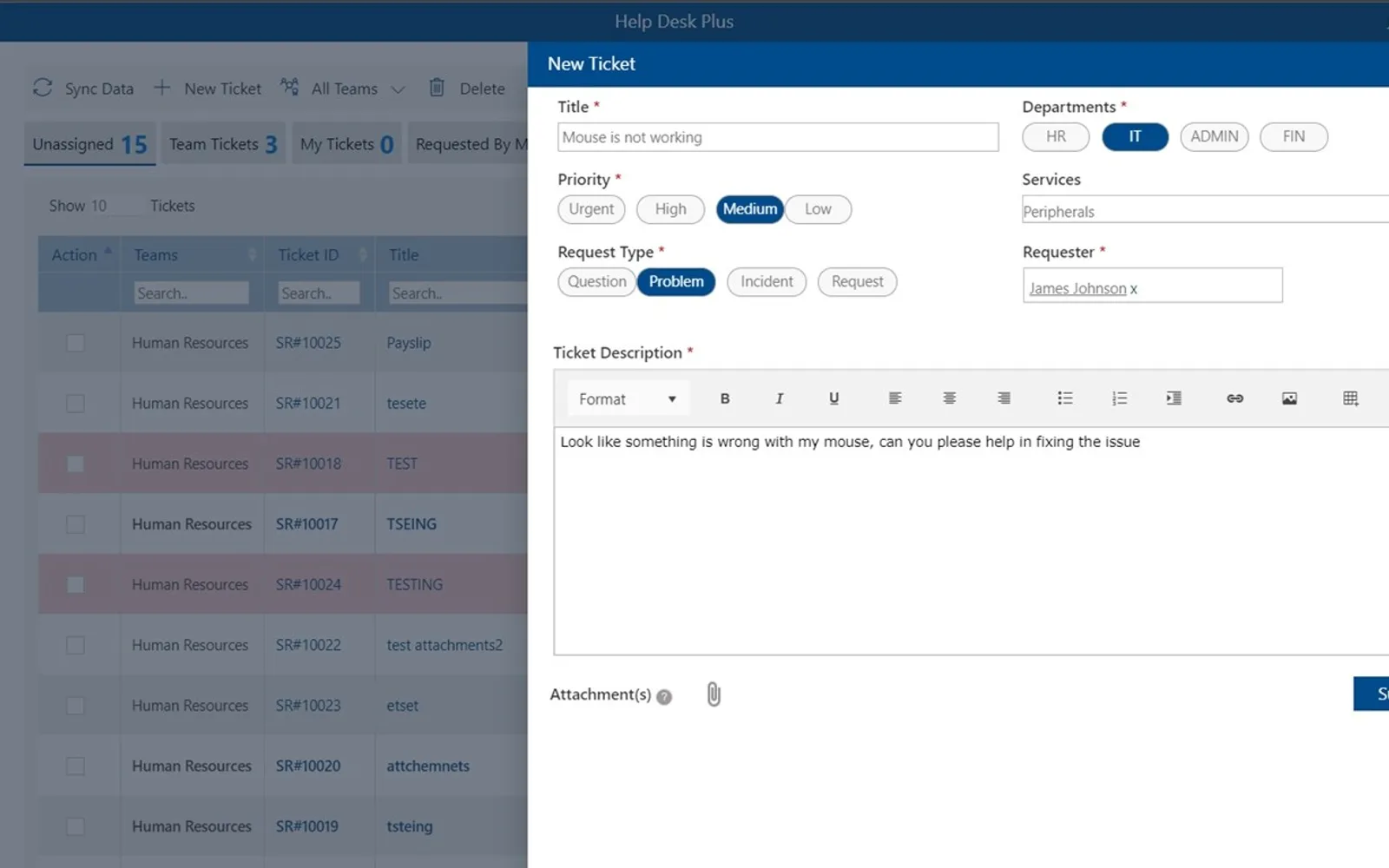 HelpDesk Plus — screenshot from the Microsoft Marketplace listing