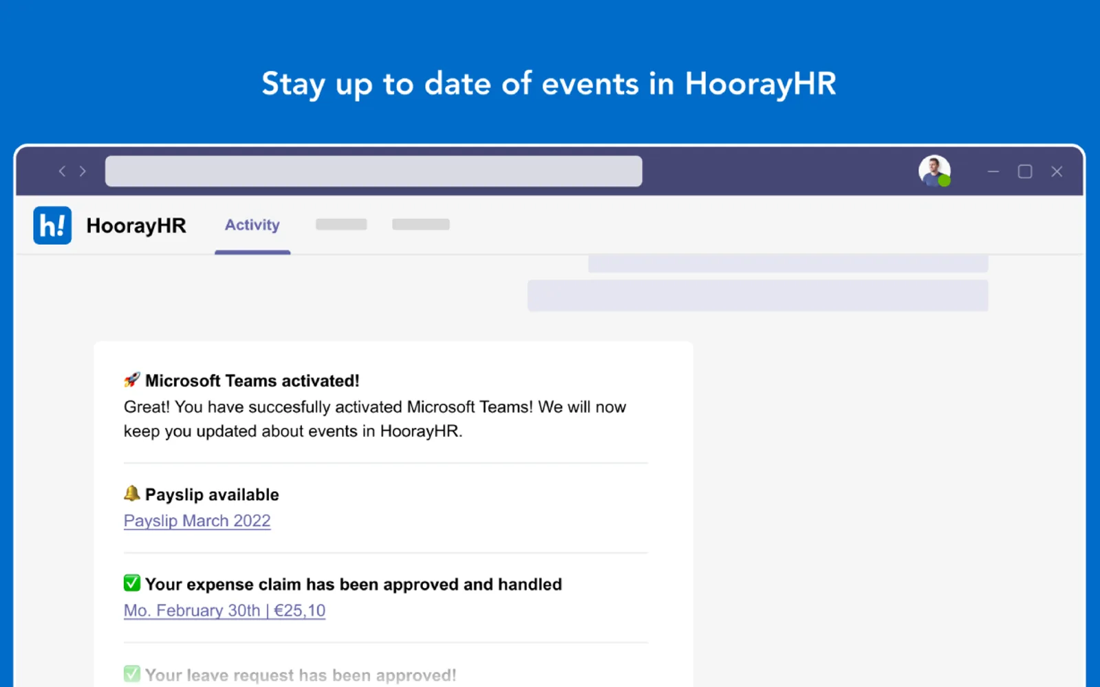 HoorayHR — screenshot from the Microsoft Marketplace listing