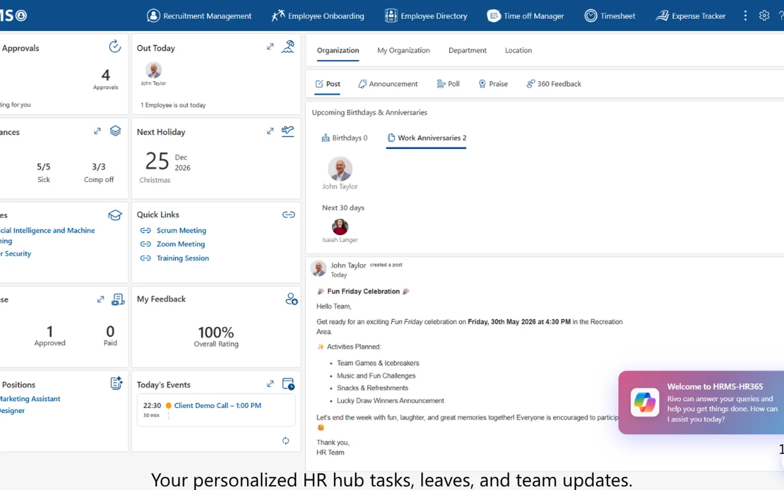 HRMS - HR365 — screenshot from the Microsoft Marketplace listing