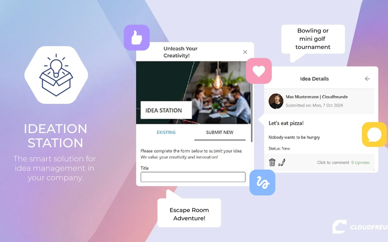 Ideation Station — screenshot from the Microsoft Marketplace listing