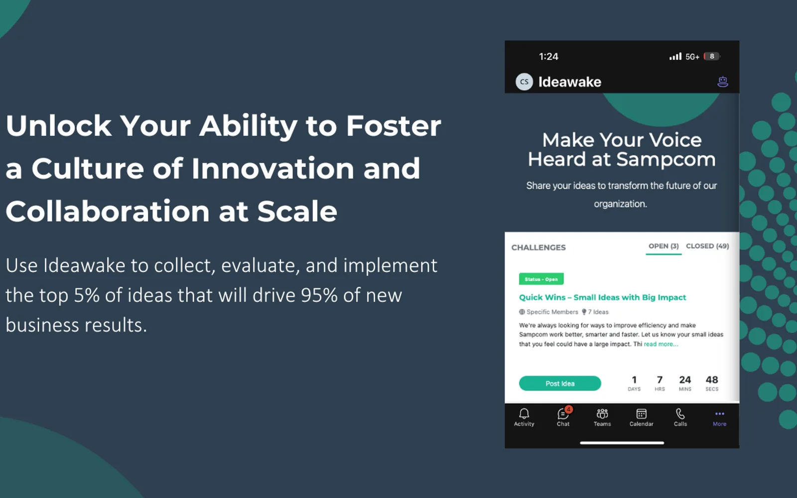 Ideawake — screenshot from the Microsoft Marketplace listing