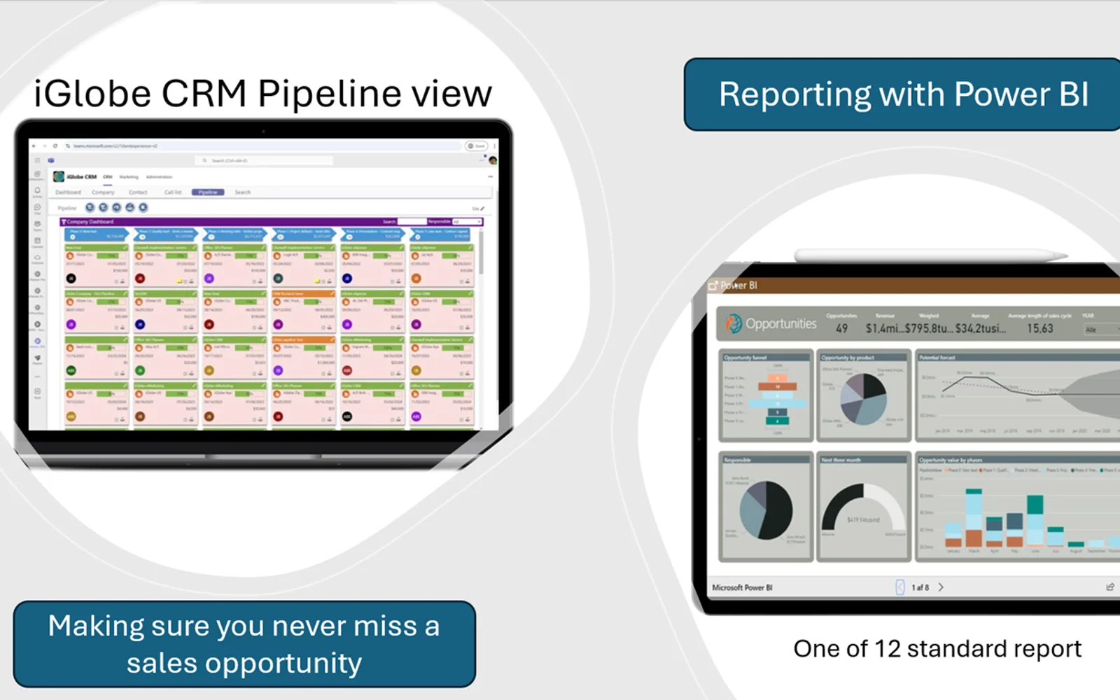 iGlobe CRM — screenshot from the Microsoft Marketplace listing
