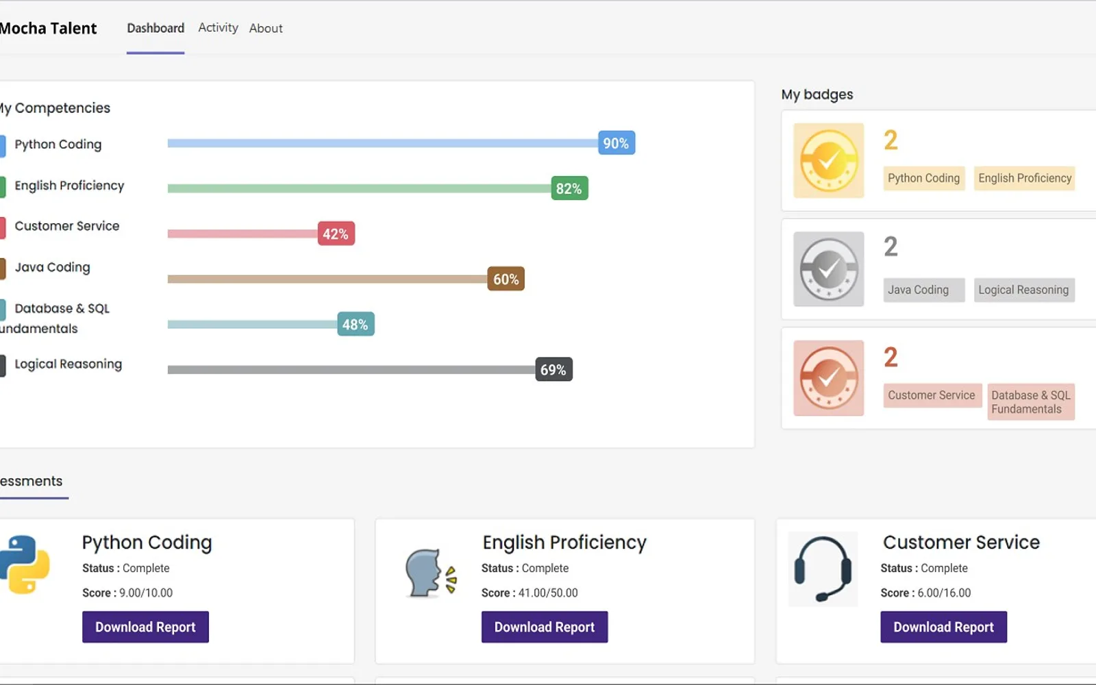 iMocha Talent — screenshot from the Microsoft Marketplace listing