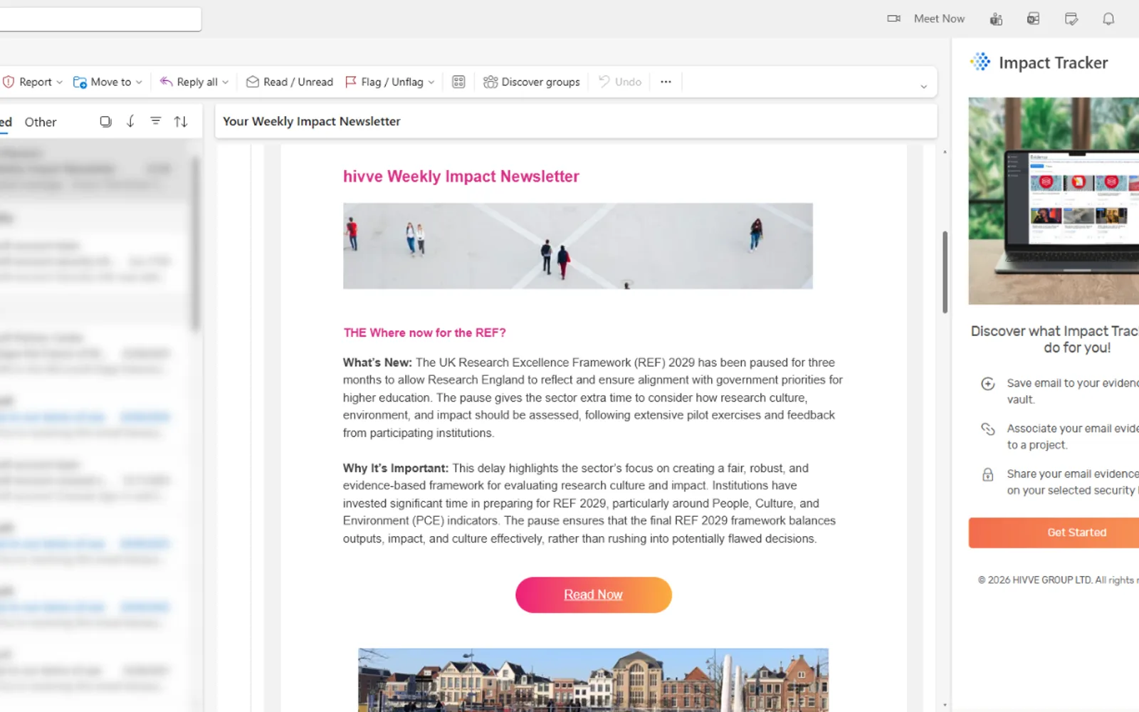 ImpactTracker — screenshot from the Microsoft Marketplace listing