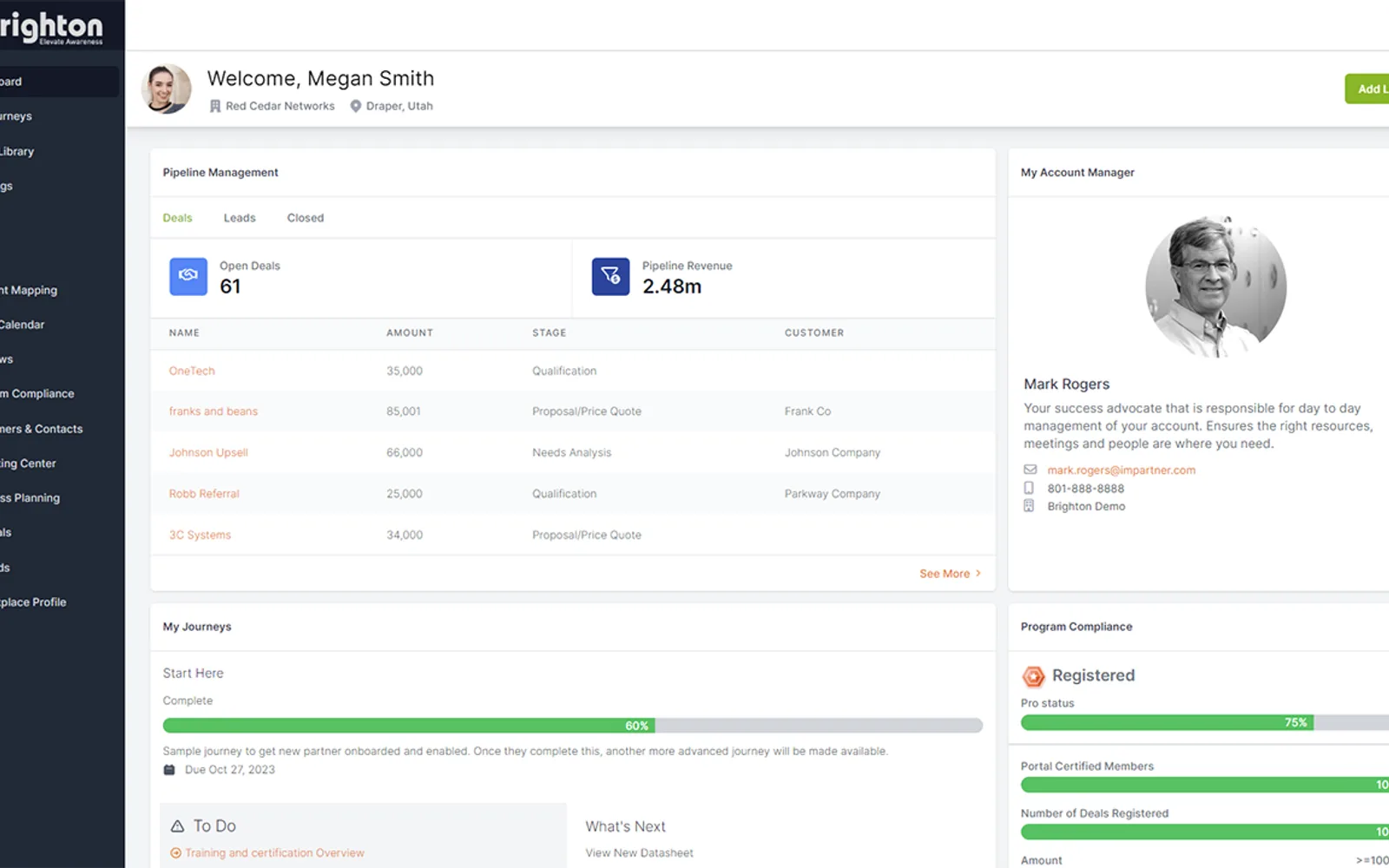 Impartner PRM — screenshot from the Microsoft Marketplace listing