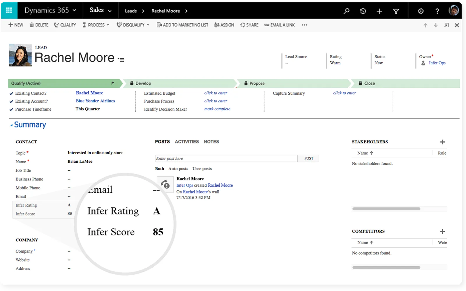 Infer — screenshot from the Microsoft Marketplace listing
