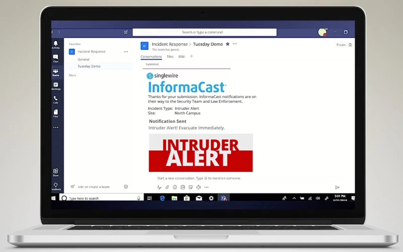 Informacast — screenshot from the Microsoft Marketplace listing
