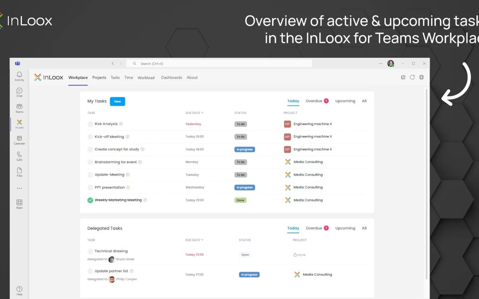 InLoox — screenshot from the Microsoft Marketplace listing