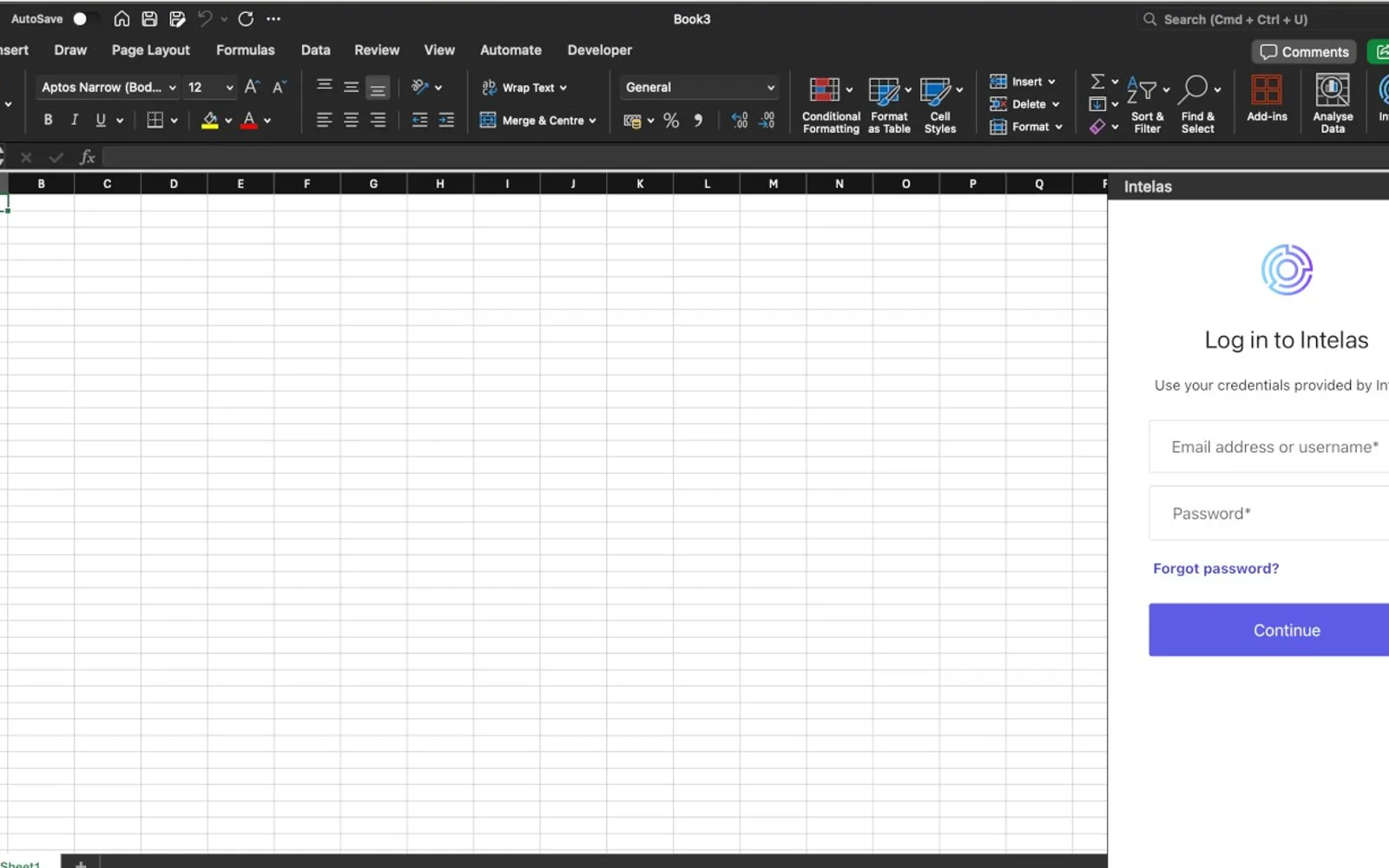 Intelas — screenshot from the Microsoft Marketplace listing